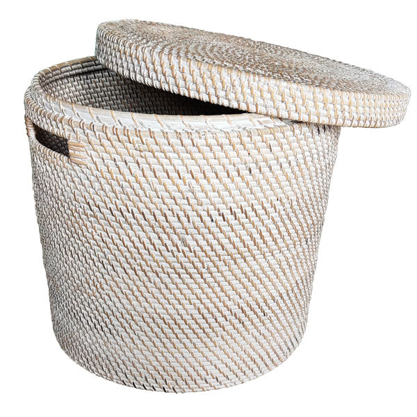 Laundry baskt / rattan white