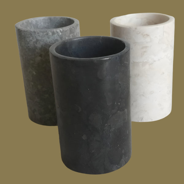 Bathroom Amenities Brush Holder - Marble