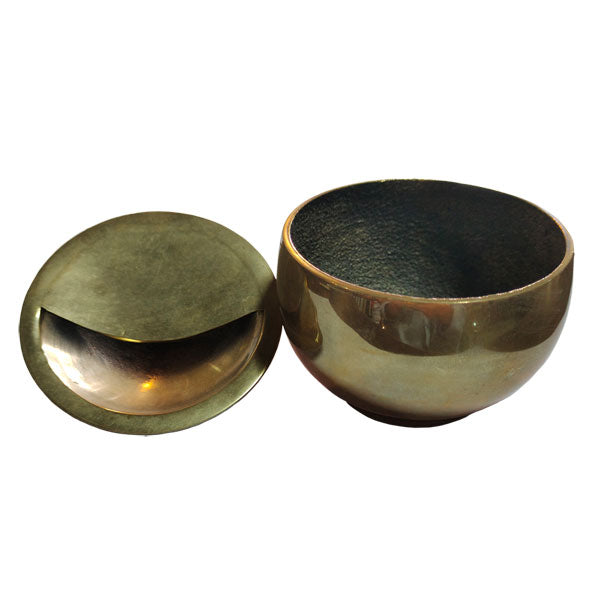 Brass Ashtray with C Lift Lid