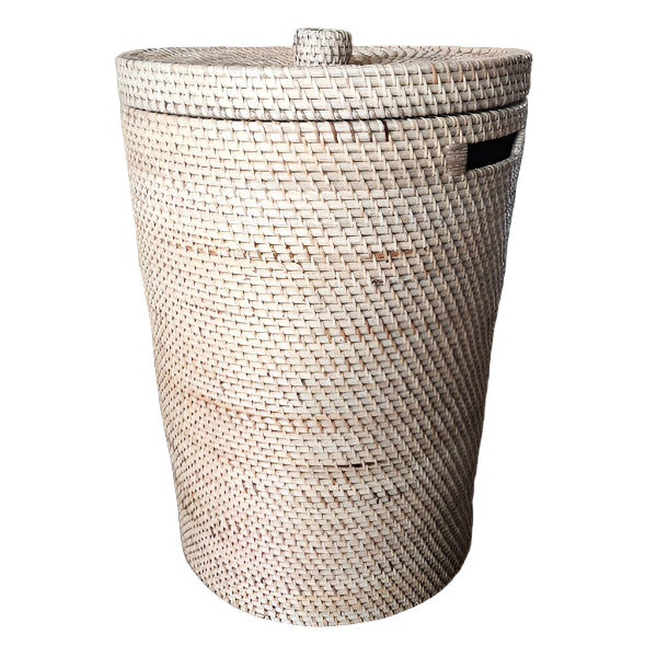 laundry basket with handle- natural