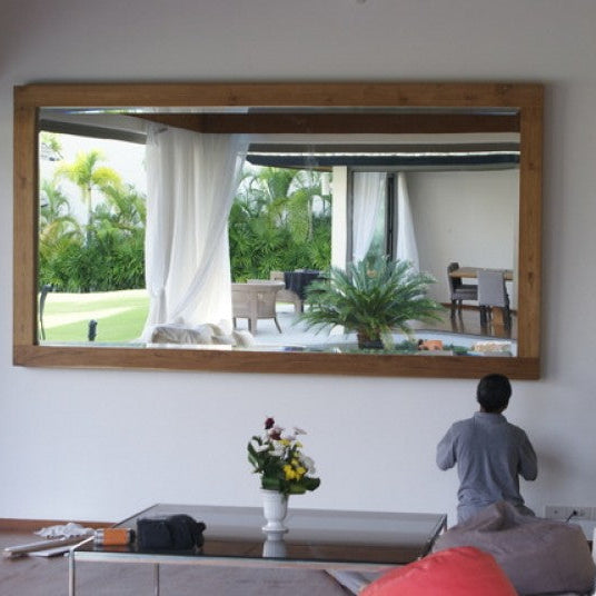 Teak Wood Mirror Frame.