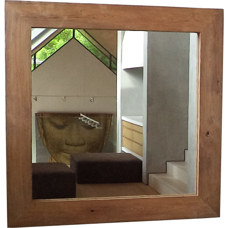 Teak Wood Mirror Frame.