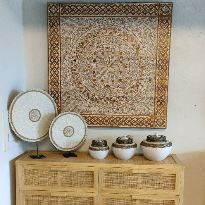 Teak Wall Art - Mentawaii