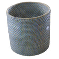 dustbin bed&bath / rattan blue
