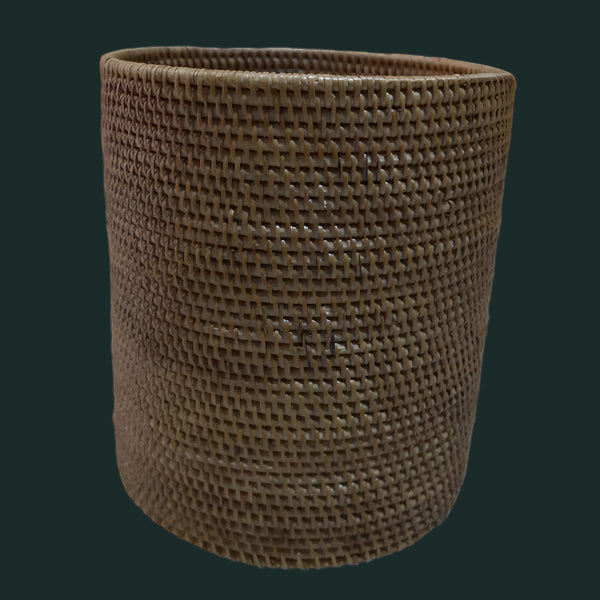 dustbin bed&bath / rattan dark brown