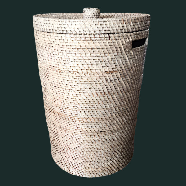 laundry basket with handle- natural