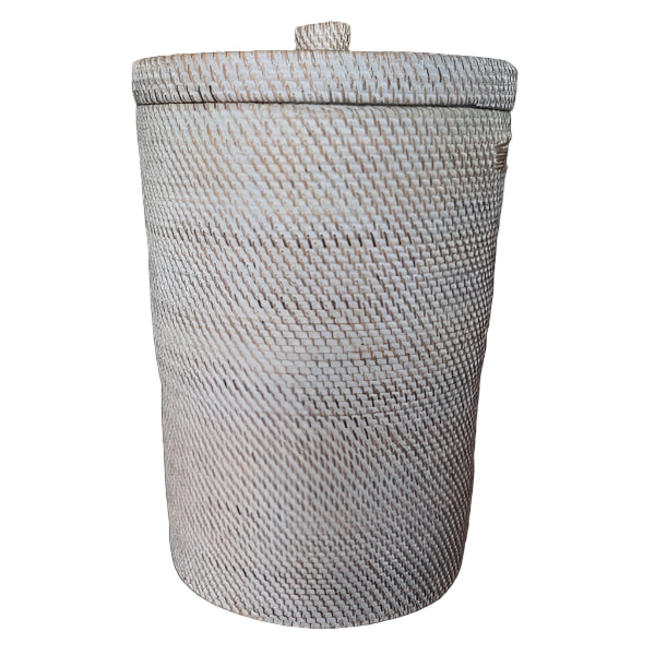 laundry basket with handle - white