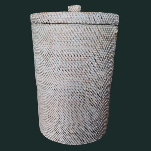 laundry basket with handle - white