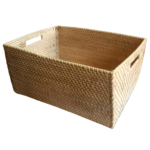 Storage Basket Natural Rattan