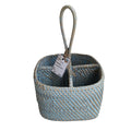Condiment Holder-Rattan- Blue